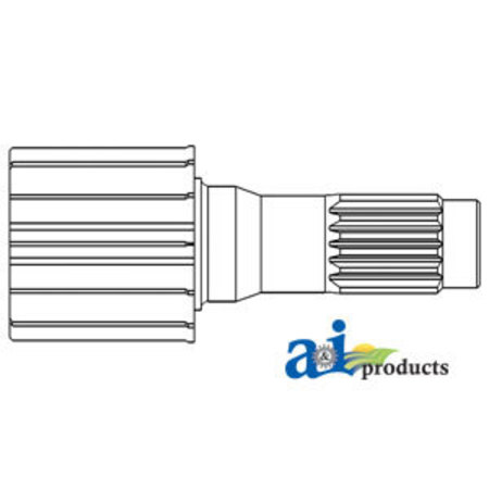 A & I PRODUCTS Pinion Shaft, 14 Teeth 6.2" x13.4" x6.4" A-R61711